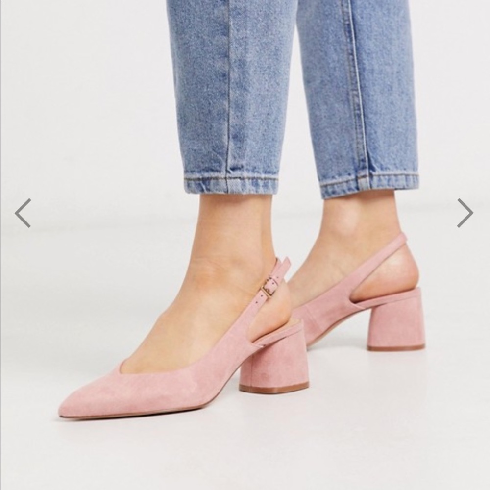 ASOS Blush Pink Slingback Heels